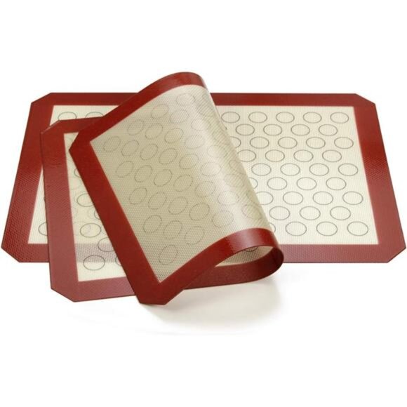 Baking Sheet with Silicone Mat Set, Stainless Steel Cookie Pan with Baking Mat - Picture 4 of 8